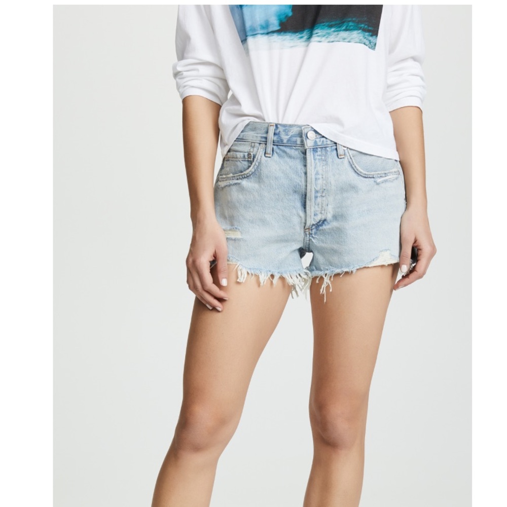 AGOLDE Vintage Cutoff Parker Shorts Bitter Wash Size 25